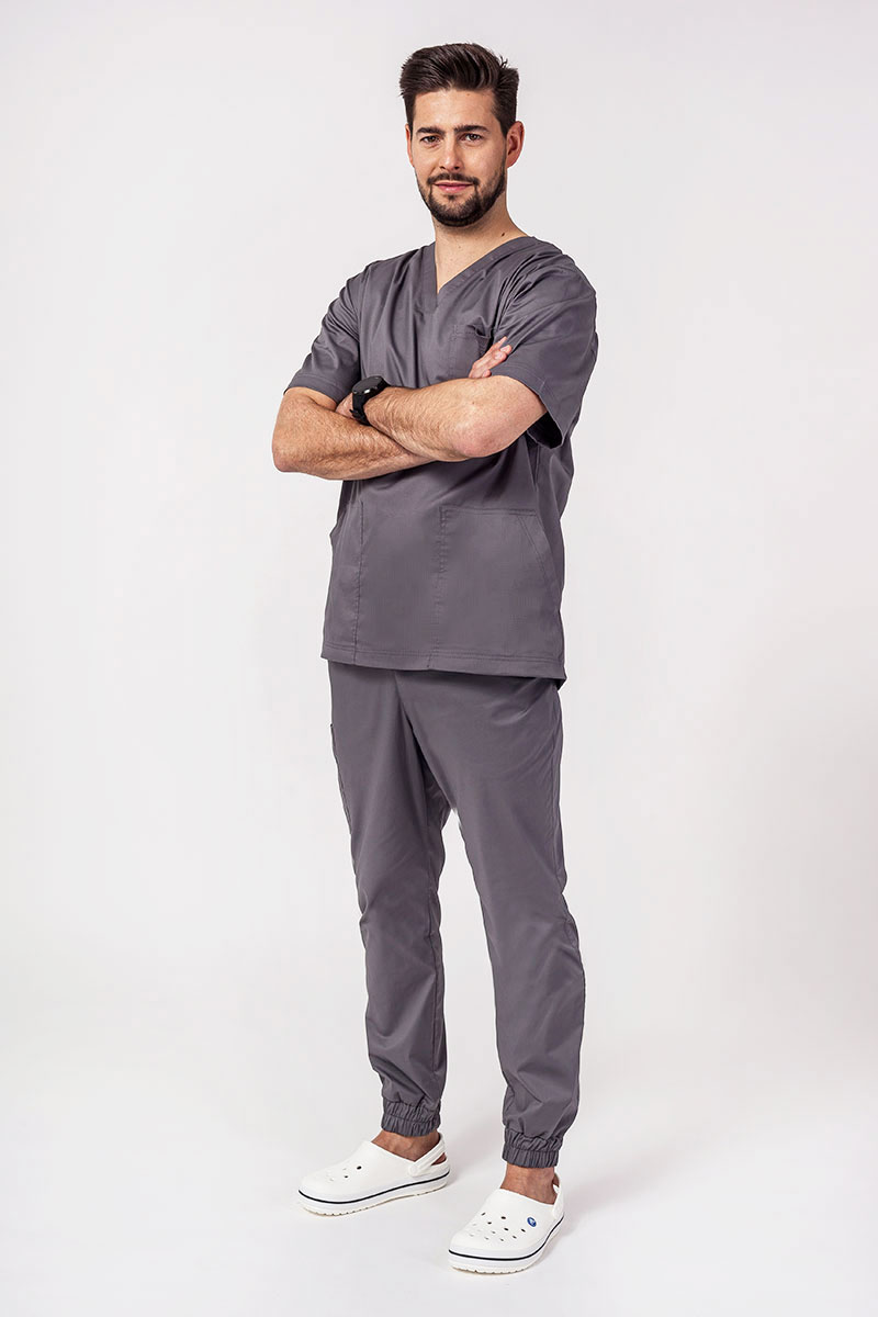 Pánská lékařská souprava Sunrise Uniforms Active (bluza Flex, spodnie Flow) šedá