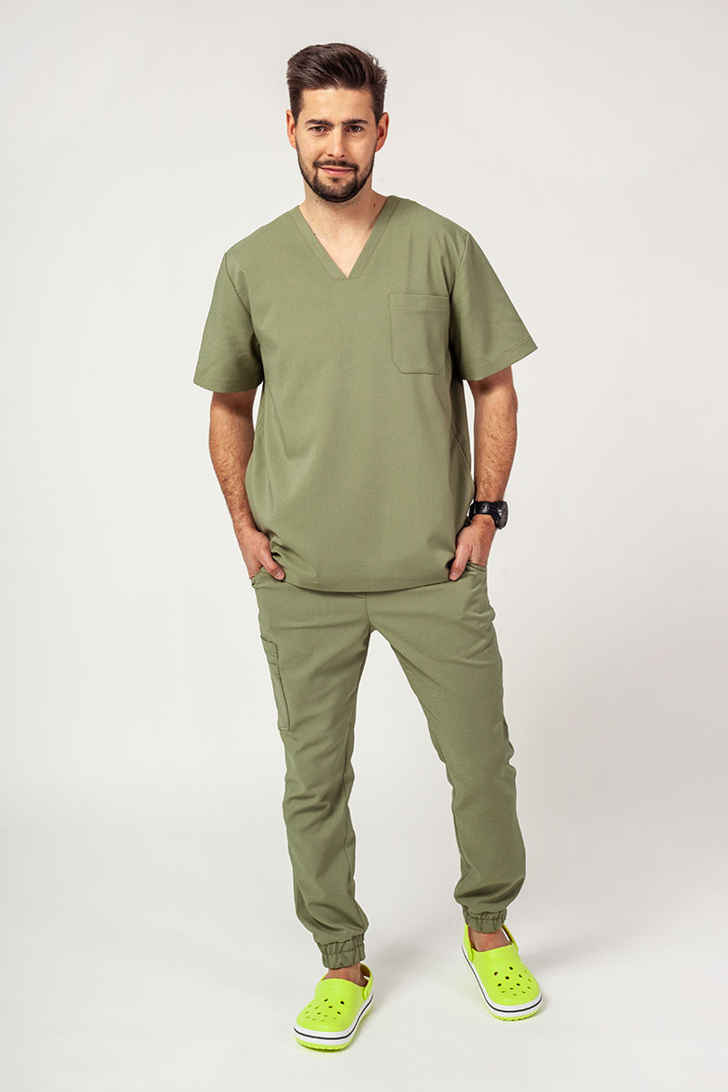 Lékařská souprava Sunrise Uniforms Premium Men (halena Dose, kalhoty Select) olivková