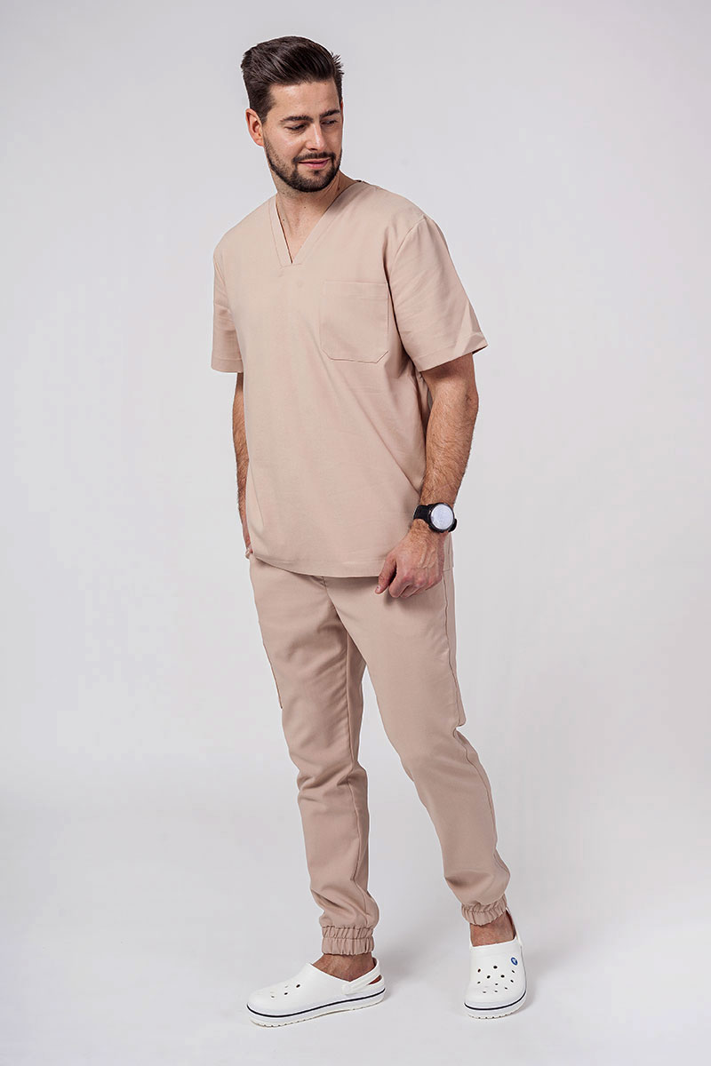 Lékařská souprava Sunrise Uniforms Premium Men (halena Dose, kalhoty Select) béžová