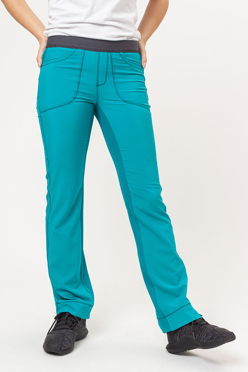 Dámské lékařské kalhoty Cherokee Infinity Slim Pull-on mořsky modré