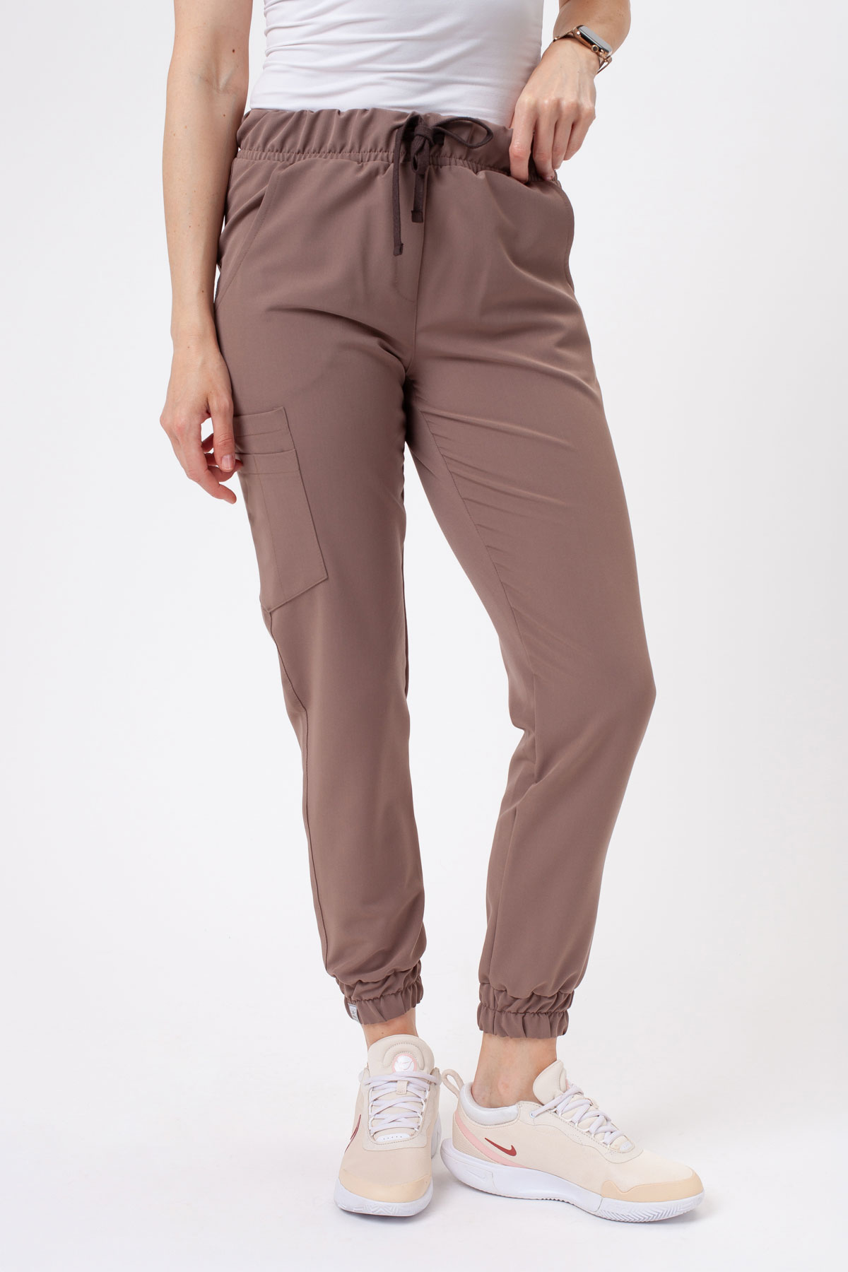 Dámské lékařské kalhoty Sunrise Uniforms Premium Vibe jogger cappuccino