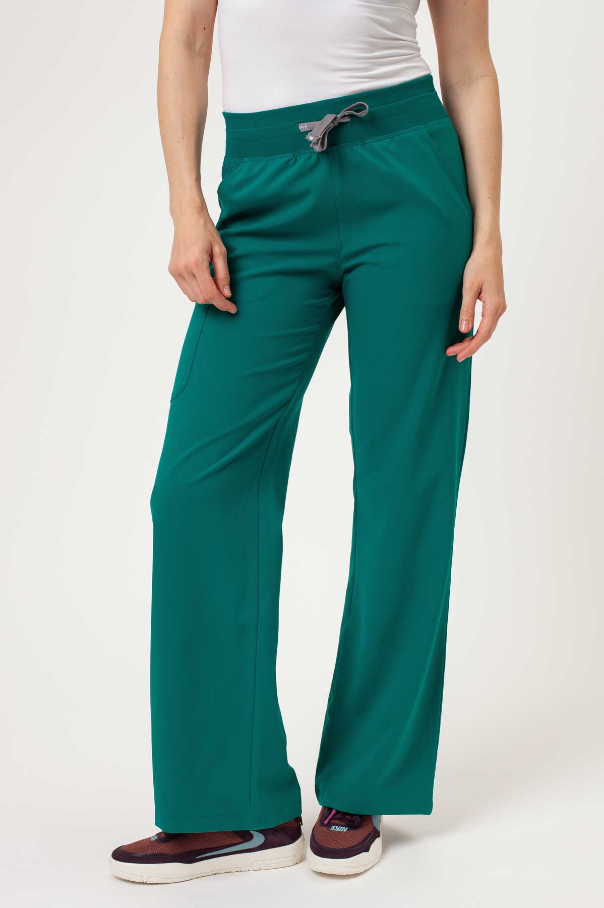 Dámské lékařské kalhoty Maevn Momentum Wide Leg zelené