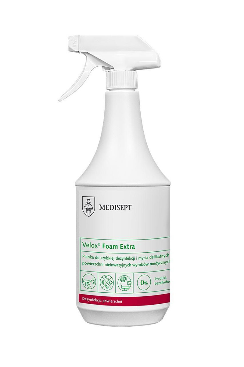 Medisept Velox® Foam 1l pro dezinfekci a čištění povrchů