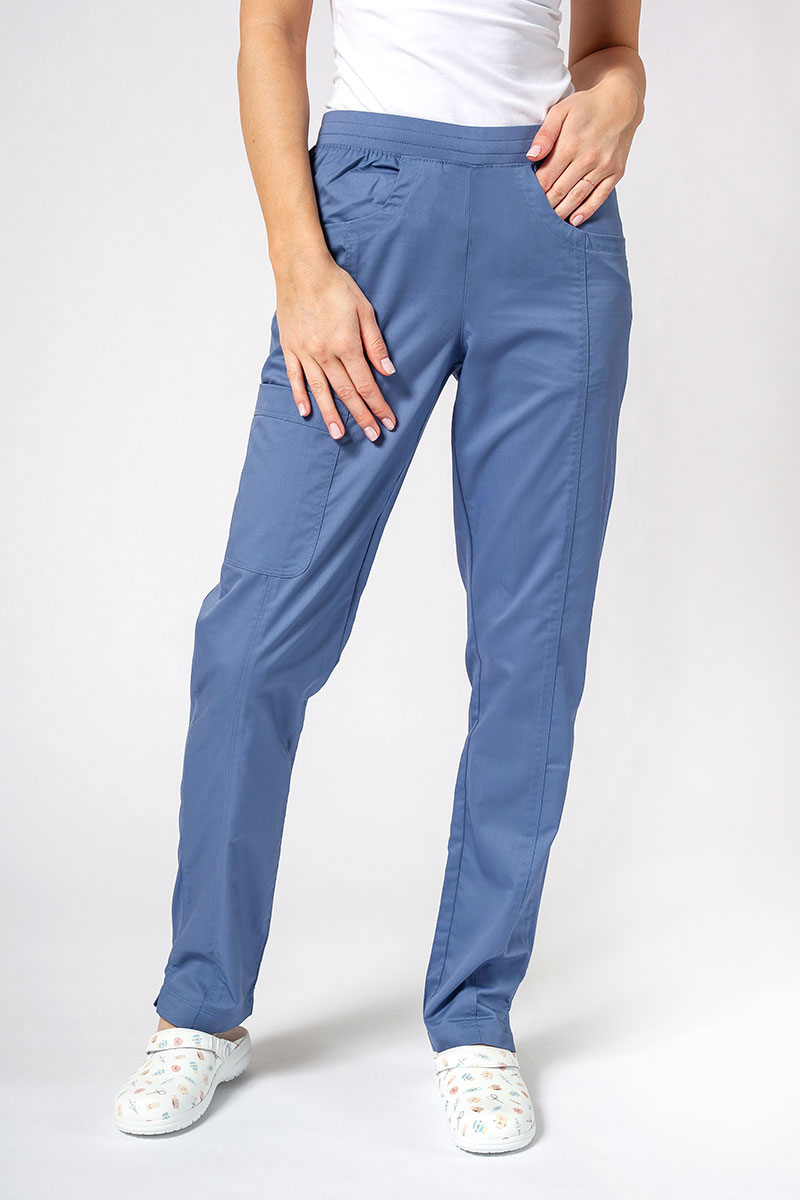 Dámské lékařské kalhoty Maevn EON Sporty & Comfy classic modré