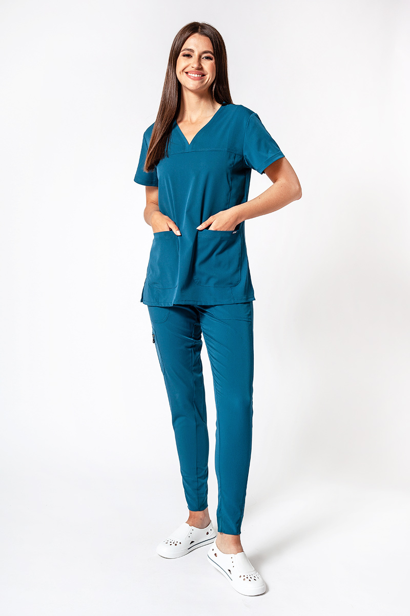 Lékařská souprava Adar Uniforms Ultimate karaibsky modrá (s halenou Sweetheart - elastic)