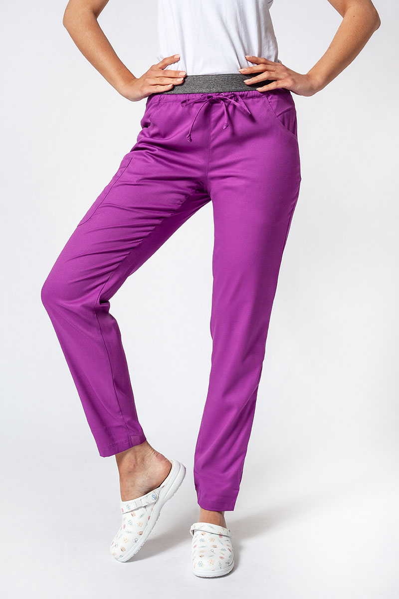 Dámské lékařské kalhoty Maevn Matrix Contrast semi-jogger fialové