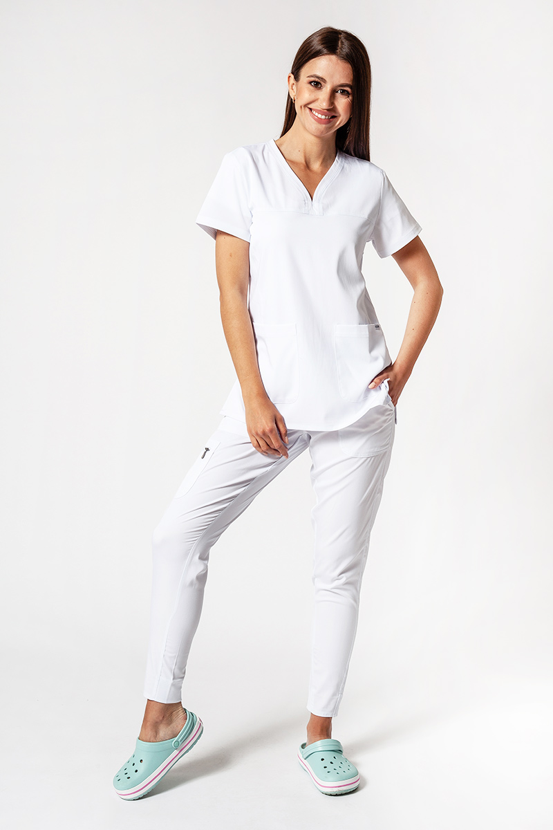 Lékařská souprava Adar Uniforms Ultimate bílá (s halenou Sweetheart - elastic)