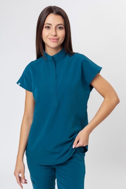 Dámská lékařská halena Uniforms World 518GTK™ Avant karaibsky modrá (magnetické spony)-1
