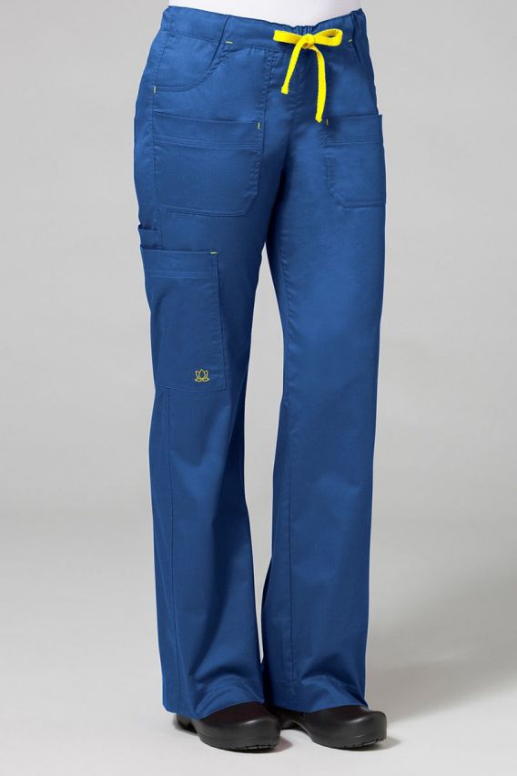 Lékařské kalhoty Maevn Blossom (elastic) královsky modré-1