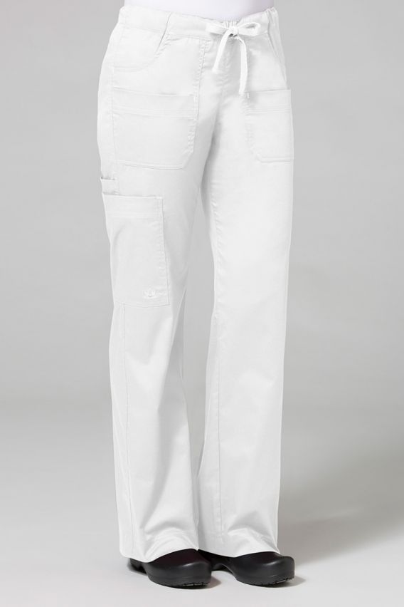 Lékařské kalhoty Maevn Blossom (elastic) bílé-1