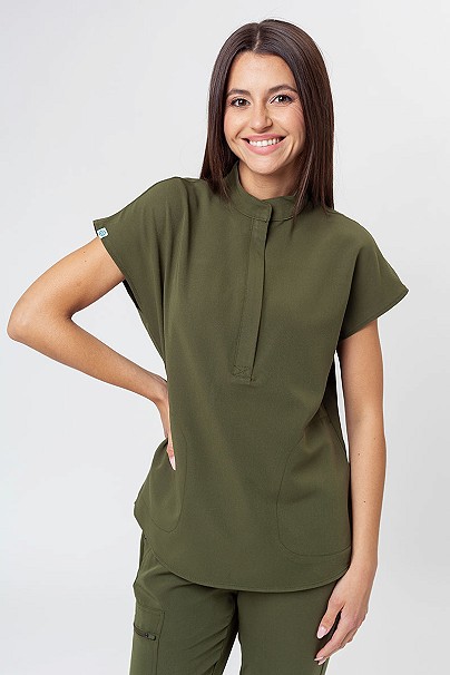 Dámská lékařská halena Uniforms World 518GTK™ Avant olivková (magnetické spony)