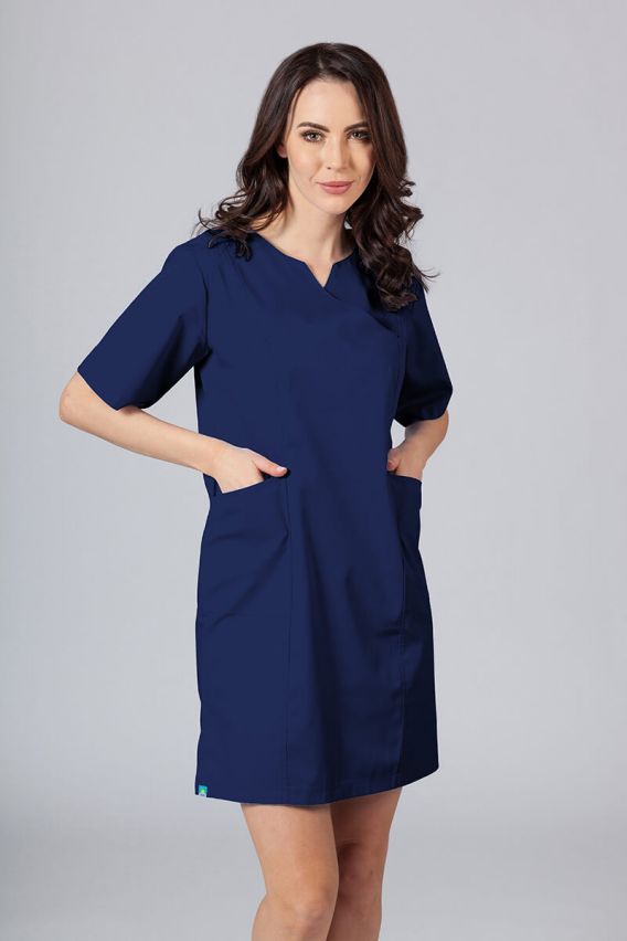 Lékařské klasické šaty Sunrise Uniforms námořnická modř-1