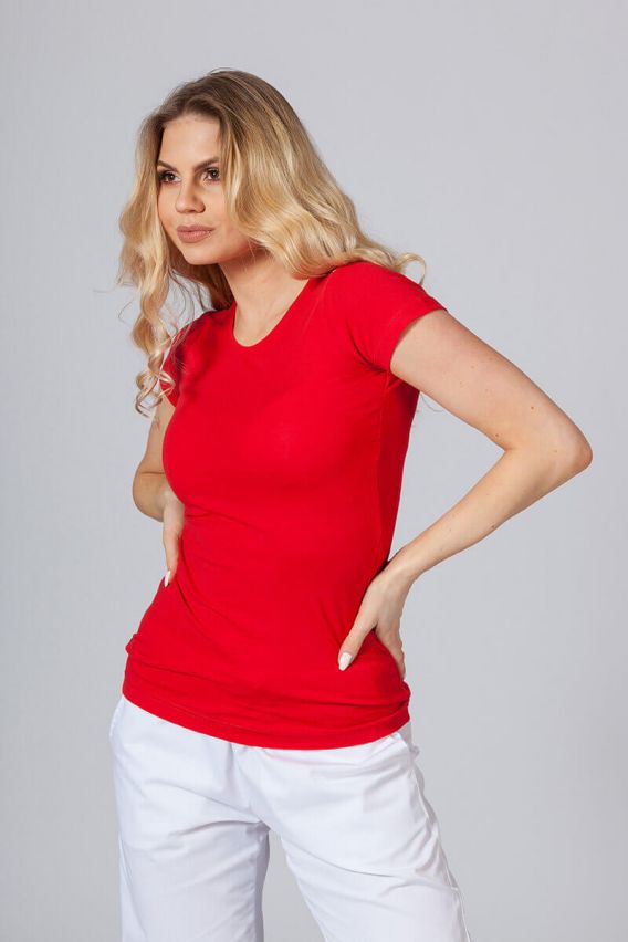 Dámské tričko Malfini Glance s krátkým rukávem červené-1