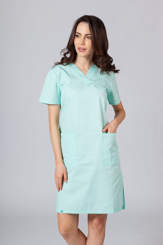Lékařské jednoduché šaty Sunrise Uniforms mátové-1
