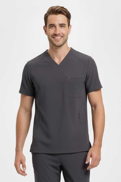 Pánská lékařská halena Healing Hands Steven šedá-1