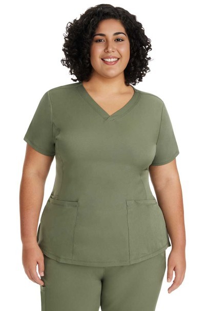 Dámská lékařská halena Healing Hands Monica V-neck olivková-1