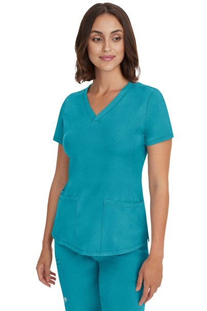 Dámská lékařská halena Healing Hands Monica V-neck mořsky modrá-1
