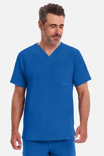 Pánská lékařská halena Healing Hands Matthew V-neck královsky modrá-1