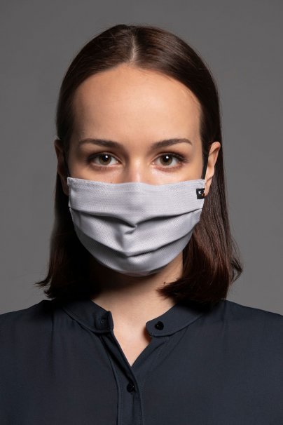 Ochranná maska Classic, 2vrstvá s kapsou na filtr (100% bavlna), unisex, šedá-1
