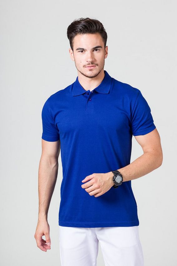 Pánské Polo tričko tmavě modré-1