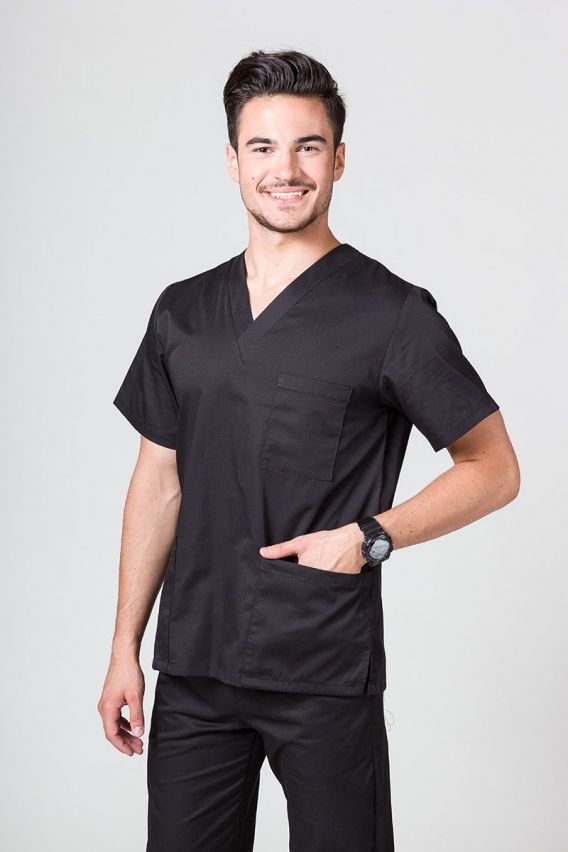 Pánská lékařská halena Sunrise Uniforms černa-1