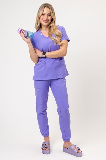 Dámská lékařská souprava Cherokee Ultra (halena V-neck, kalhoty Jogger) levandulová-1