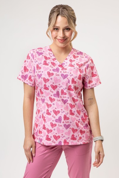 Dámská lékařská halena Sunrise Uniforms Prints Heart Notes-1