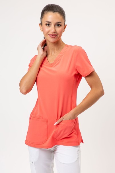 Dámská lékařská halena Heartsoul Break on Through V-neck koralová-1