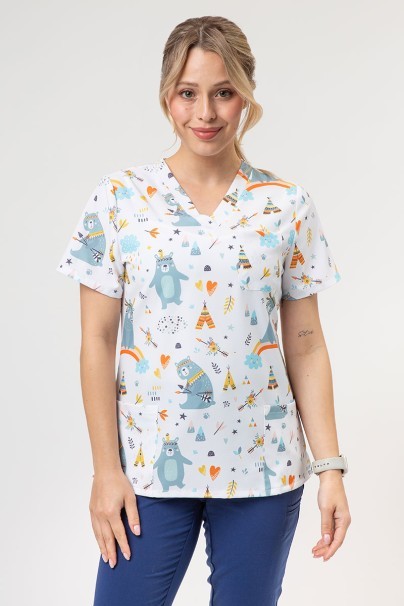 Dámská lékařská halena Sunrise Uniforms Prints Bear Camp-1
