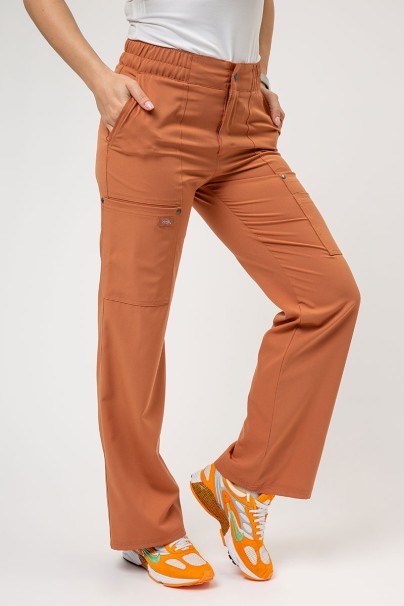 Dámské lékařské kalhoty Dickies EDS NXT Wide Leg hnědé-1