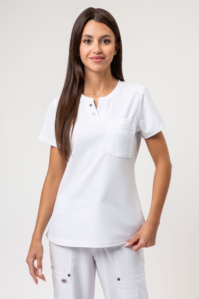 Dámská lékařská halena Dickies EDS NXT Round Neck bílá-1