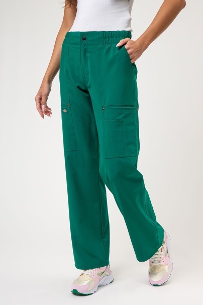 Dámské lékařské kalhoty Dickies EDS NXT Wide Leg zelené-1