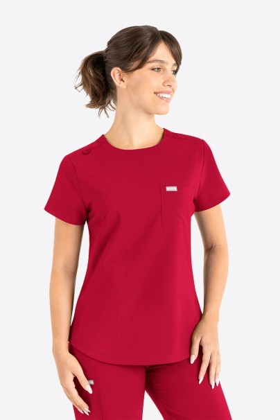 Dámská lékařská halena Maevn Momentum Round Neck červená