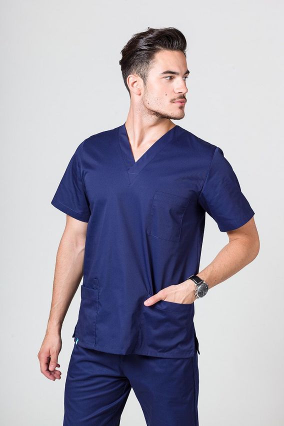 Pánská lékařská halena Sunrise Uniforms námořnická modř-1