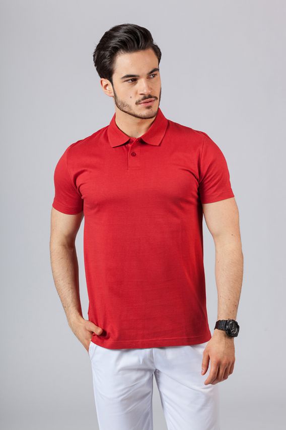 Pánské Polo tričko červené-1