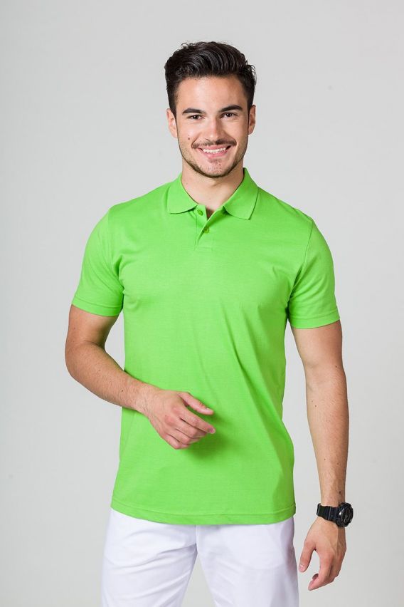 Pánské Polo Malfini Single Jersey zelené-1