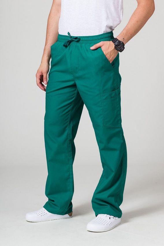 Pánské lékařské kalhoty Maevn Red Panda Cargo (6 kapes) zelené-1