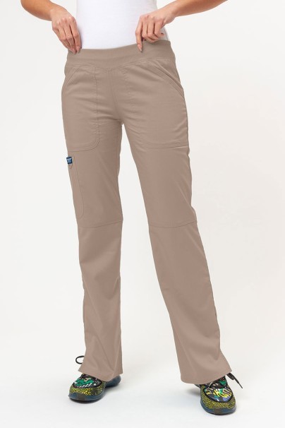 Dámské lékařské kalhoty Cherokee Revolution Straight Leg béžové-1