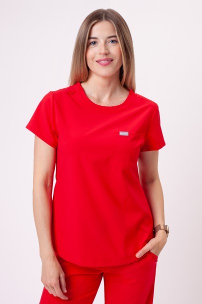 Dámská lékařská halena Maevn Momentum Round Neck červená