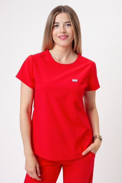 Dámská lékařská halena Maevn Momentum Round Neck červená