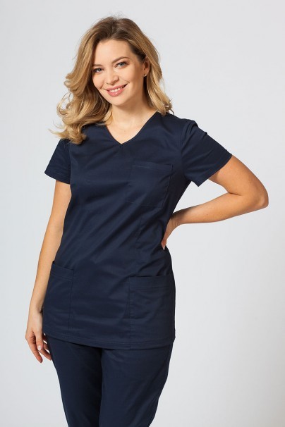 Dámská lékařská halena Sunrise Uniforms Fit (elastická), námořnická modř-1