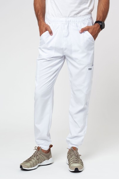 Pánské lékařské kalhoty Maevn Momentum Men Fly Cargo jogger bílé-1