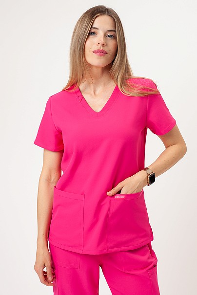 Dámská lékařská halena Cherokee Ultra V-neck Top růžová