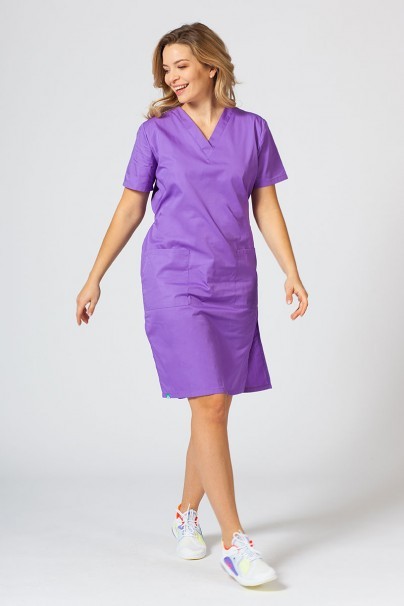 Lékařské jednoduché šaty Sunrise Uniforms fialové-1