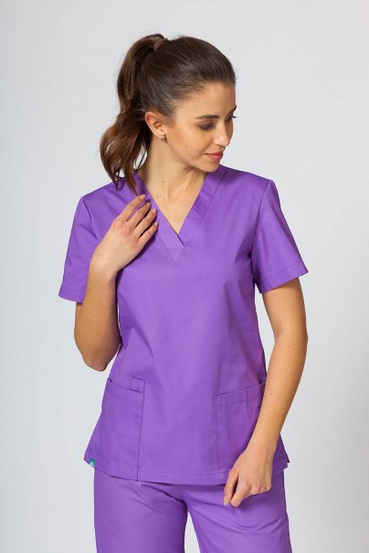 Lékařská dámská halena Sunrise Uniforms Basic Light fialová-1