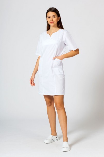 Lékařské klasické šaty Sunrise Uniforms bílé-1