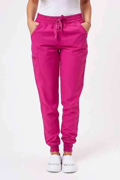 Dámské lékařské kalhoty Sunrise Lite Fit jogger malinové
