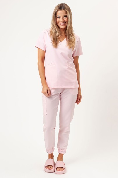 Lékařská souprava Sunrise Uniforms Premium (halena Aura, kalhoty Vibe) pastelově růžová-1