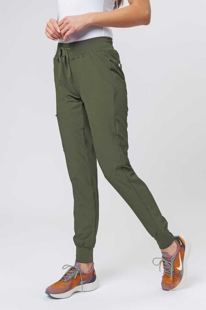 Dámské lékařské kalhoty Uniforms World 309TS™ Valiant olivkové-1