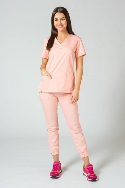 Lékařská souprava Sunrise Uniforms Basic Jogger lososová (s kalhotami Easy)-1